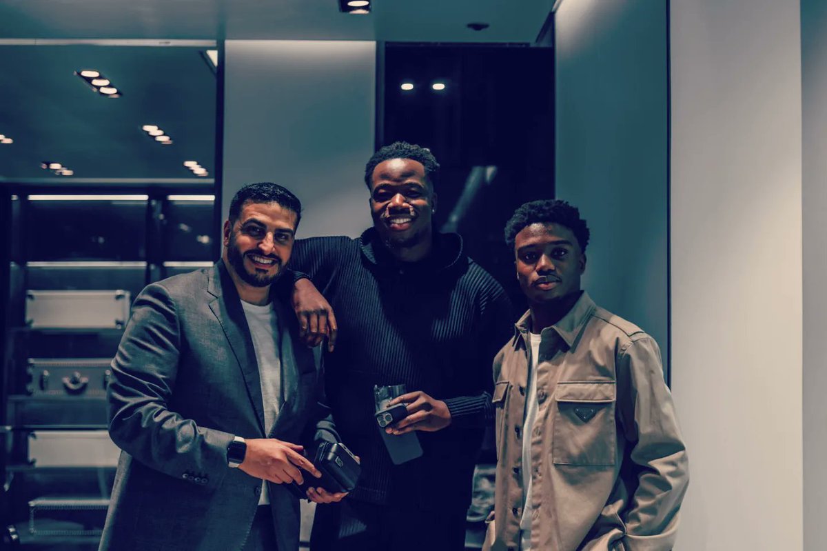 saifpr's tweet photo. Great to some legends at @Prada the other night. Thanks for the support and looking forward to the next one. #prada #fashion #football #fgsl #hctconcierge #dubai #milan #london #music https://t.co/G8F2wchQD3