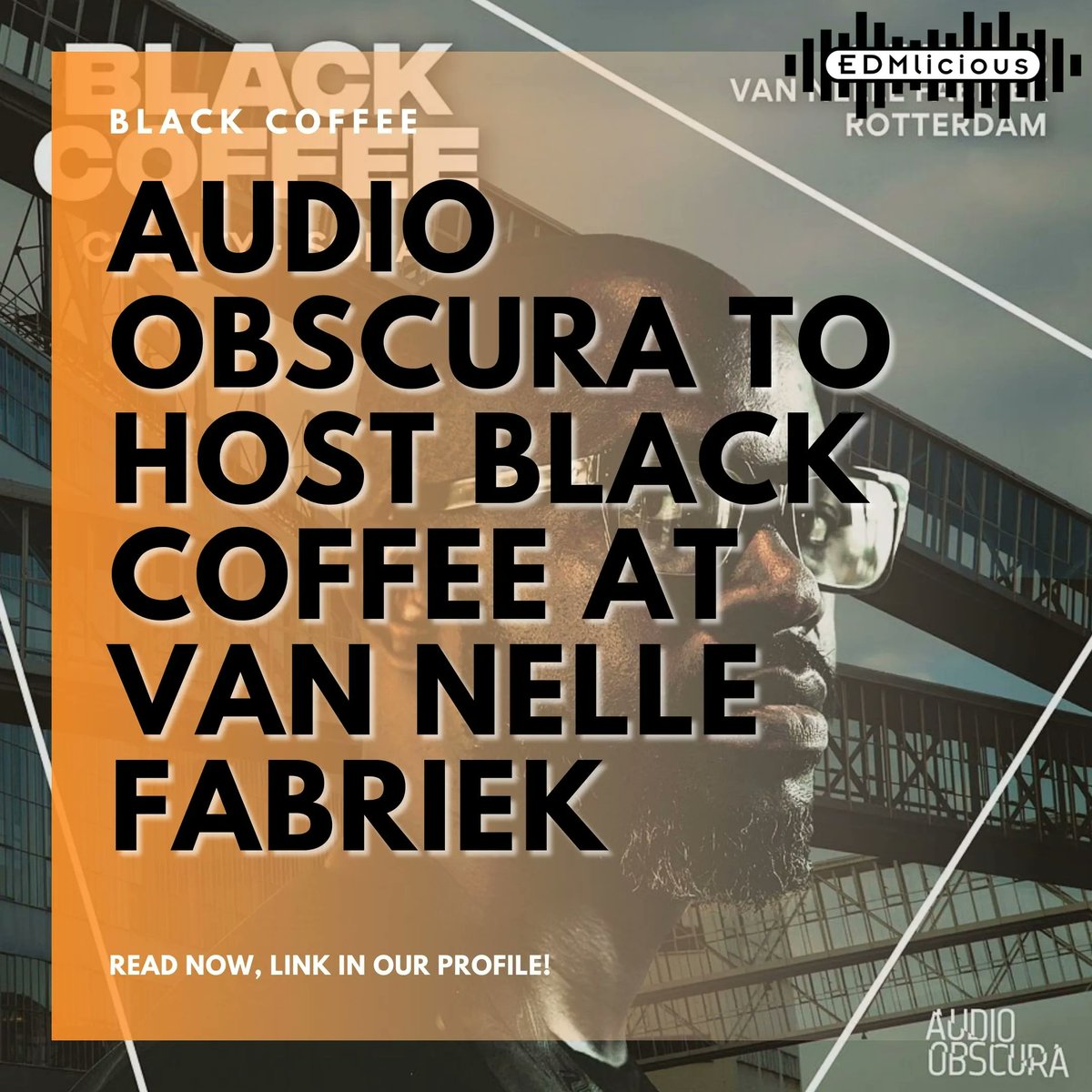 Audio Obscura to host Black Coffee at the iconic Van Nelle Fabriek. This event will be one for the books that you don't want to miss! 🎶🔥

#blackcoffee #edmdj #audioobscura #Vannellefabriek #edmnews #electronicmusicnews #edmmusicnews #musicnews #djnews #eventnews #edmeventnews