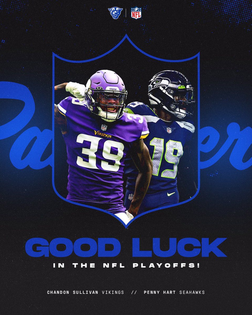 𝗣𝗹𝗮𝘆𝗼𝗳𝗳 𝗣𝗮𝗻𝘁𝗵𝗲𝗿𝘀 🔥

Good luck @showtimesully10 & @pennyhart2_ in the NFL Playoffs! 

#OurCity | #PantherPros