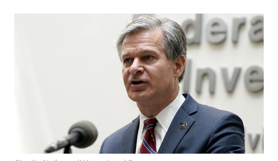 ladyandswamp's tweet photo. Why is FBI director Wray joining the Globalist Davos crowd who claim we will own nothing and eat bugs? Who exactly is this turncoat working for? I wonder if he’s coordinating the cyber attack those criminals are planning to bring in their CBDC? #FireWrayNow #Treason https://t.co/QvHS1cpLyF