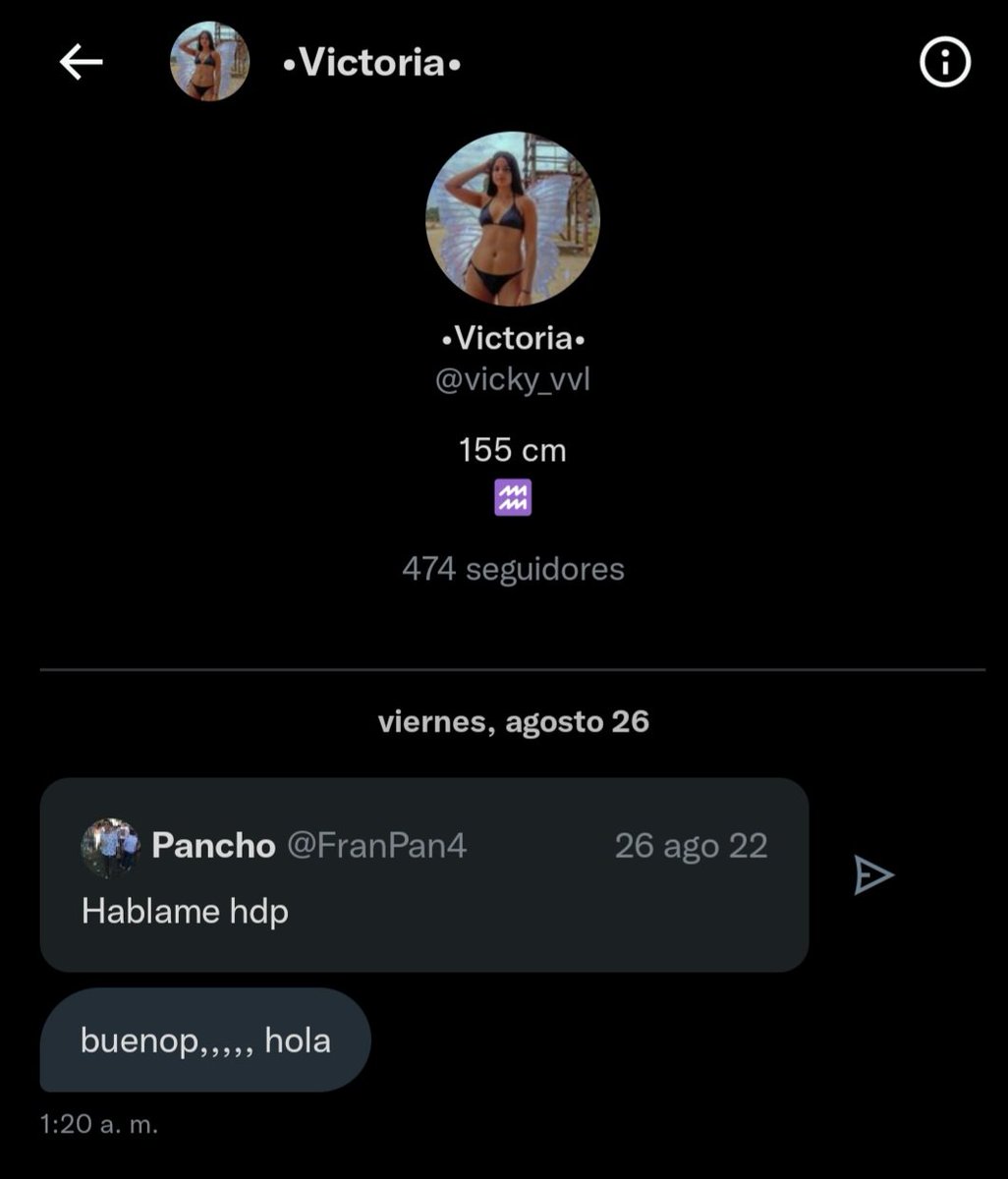 FranPan4's tweet image. Como empezó// como va 
Si, ella me habló porque si es por mi muero virgen.