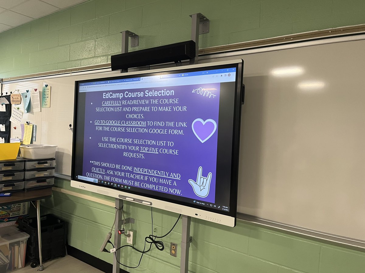 Teacherbythese1's tweet photo. Beach Street is planning an EdCamp for students on P.S. Love You Day. Sessions focus on inspiring, finding their passion, achieving goals, and empowering them to live healthy lives. #relationships #community. Today was course selection day!@psiloveyouday @BeachStreetWI  #WIpride https://t.co/O0viyDLw4D