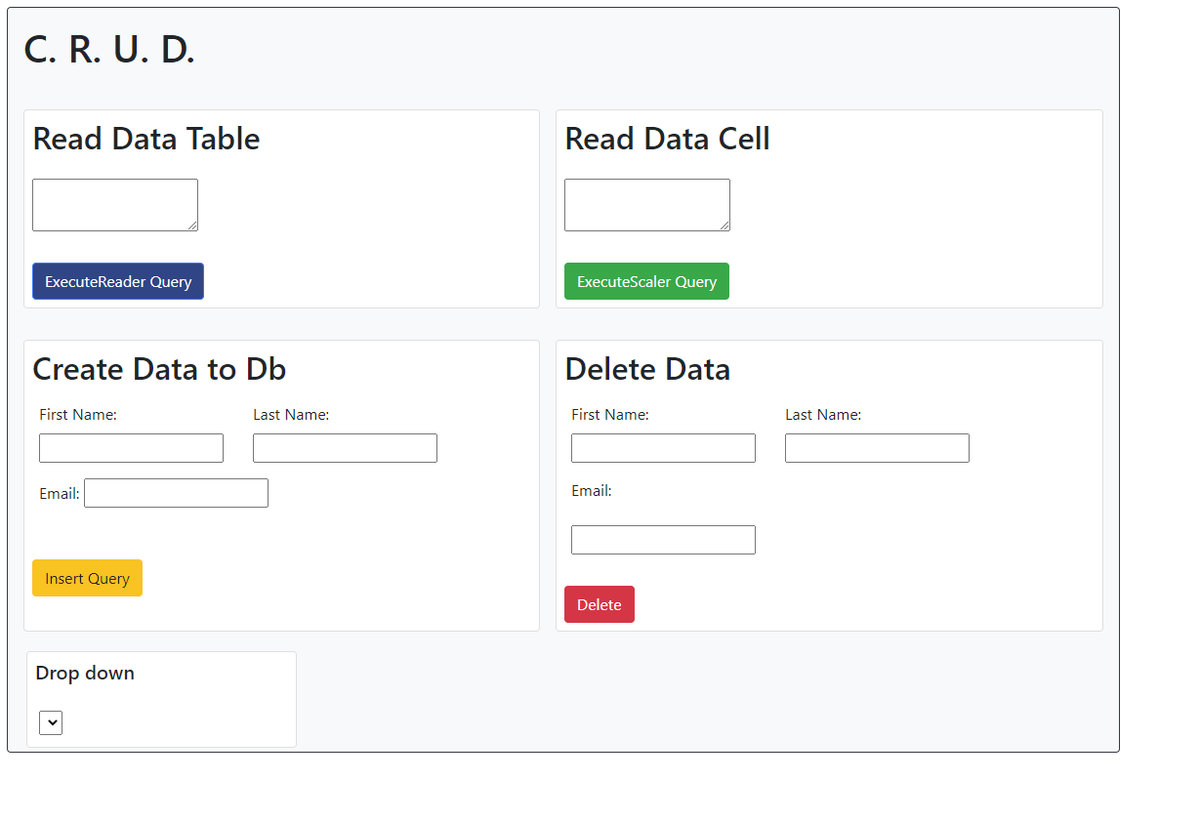 caseyspaulding_'s tweet photo. Day 83 of #100daysofcode Crud practice with VB, WebForms, and MS SQL Server.
#learningeveryday
#100daysofcodingchallenge #dotnet #vbdotnet https://t.co/1huFovCe38