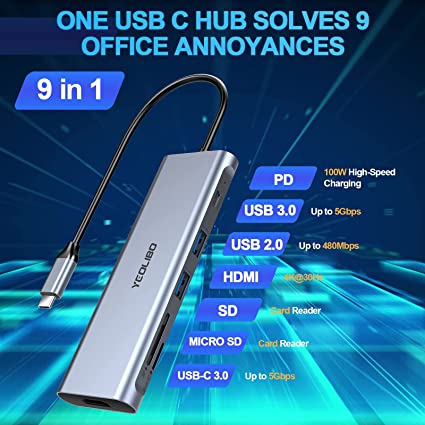 ebook2_free's tweet image. YEOLIBO 9-IN-1 USB C HUB MULTIPORT ADAPTER
bakro.store/home/46-yeolib…
with 4K HDMI, 100W Power Delivery, USB-C and 3 USB-A 5Gbps Data Port, USB 2.0,
#multiportadapter #multiport #satechiusbchybridmultiportadapter #usbcadapter #adapter #usbmultiportadapter