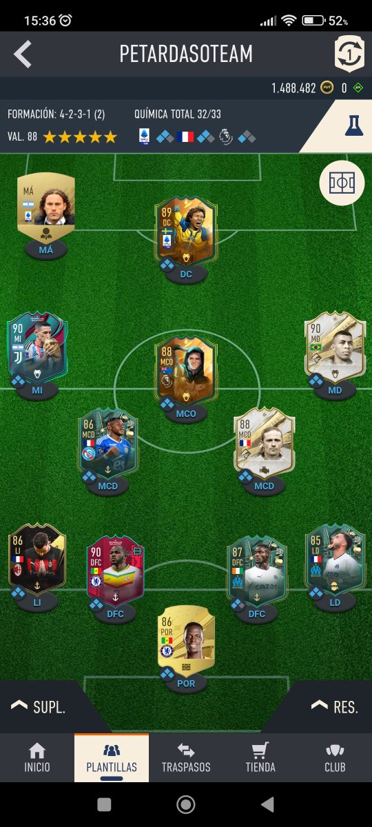 AbeSantaella's tweet photo. @Baptistaooo Juego con una 4-2-2-2
Y tengo 1millon y medio.
Por favor ayúdame a quitar al petit es cojooooo. https://t.co/cKk2YOwI3b