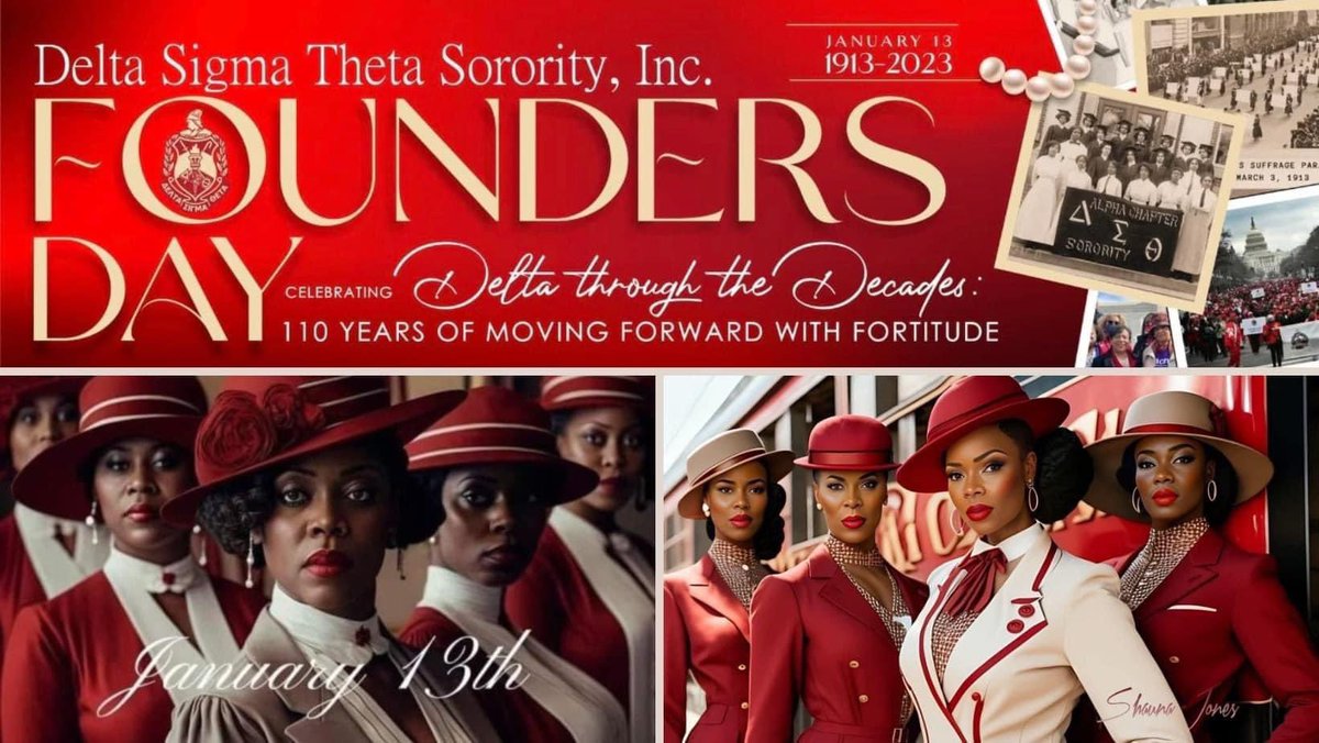 True2teaching's tweet image. Happy Happy Founders Day to the Amazing Ladies of  Delta Sigma Theta!! 110 years STRONG!!❤️🔺🐘 Spring 06 
Keeping it Real #5