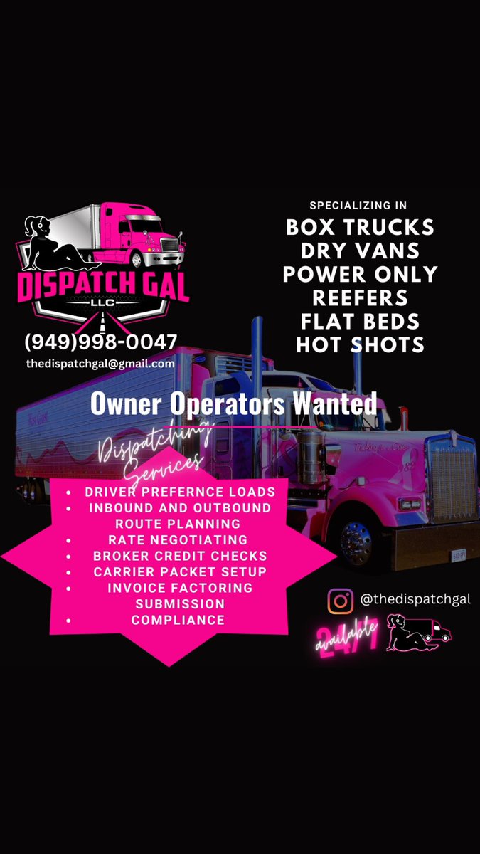 OpiieeBee's tweet photo. Tap in #truckdriver #owneroperatorswanted #owneroperators #trucking #truckingindustry #carriers #logistics #boxtruck #reefer #hotshot #flatbed #dryvan #poweronly #dispatch #thedispatchgal https://t.co/iNwbP5LSTg
