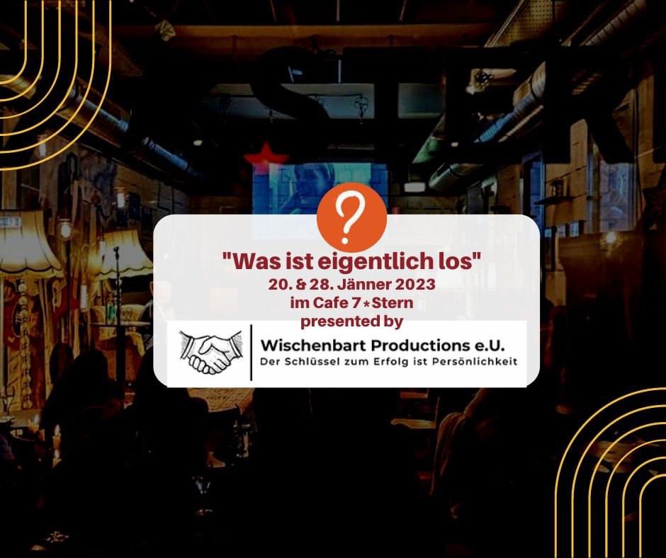 FWischenbart's tweet photo. #Einladung: #Veranstaltung 
im #Kulturzentrum Café 7*Stern "Was ist eigentlich los"

„Wir sollten uns viel mehr für das entscheiden, was wirklich ist“!

Hier finden Sie mehr Informationen:
https://t.co/67YHzEuPZV https://t.co/OTHJVZtlCh