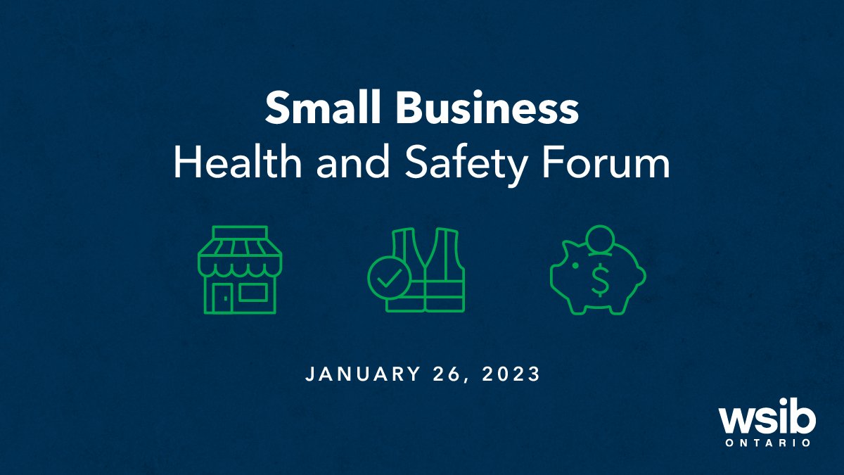 WSIB (@wsib) on Twitter photo You're invited to our Small Business Health and Safety Forum.🎉Come celebrate our Elizabeth Witmer Small Business Health and Safety Leadership award winners, learn about WSIB programs for your business and hear a special keynote talk from <a href="/DanbyAppliance/">Danby Appliances</a>. wsib.zoom.us/webinar/regist… You're invited to our Small Business Health and Safety Forum.🎉Come celebrate our Elizabeth Witmer Small Business Health and Safety Leadership award winners, learn about WSIB programs for your business and hear a special keynote talk from <a href="/DanbyAppliance/">Danby Appliances</a>. wsib.zoom.us/webinar/regist…