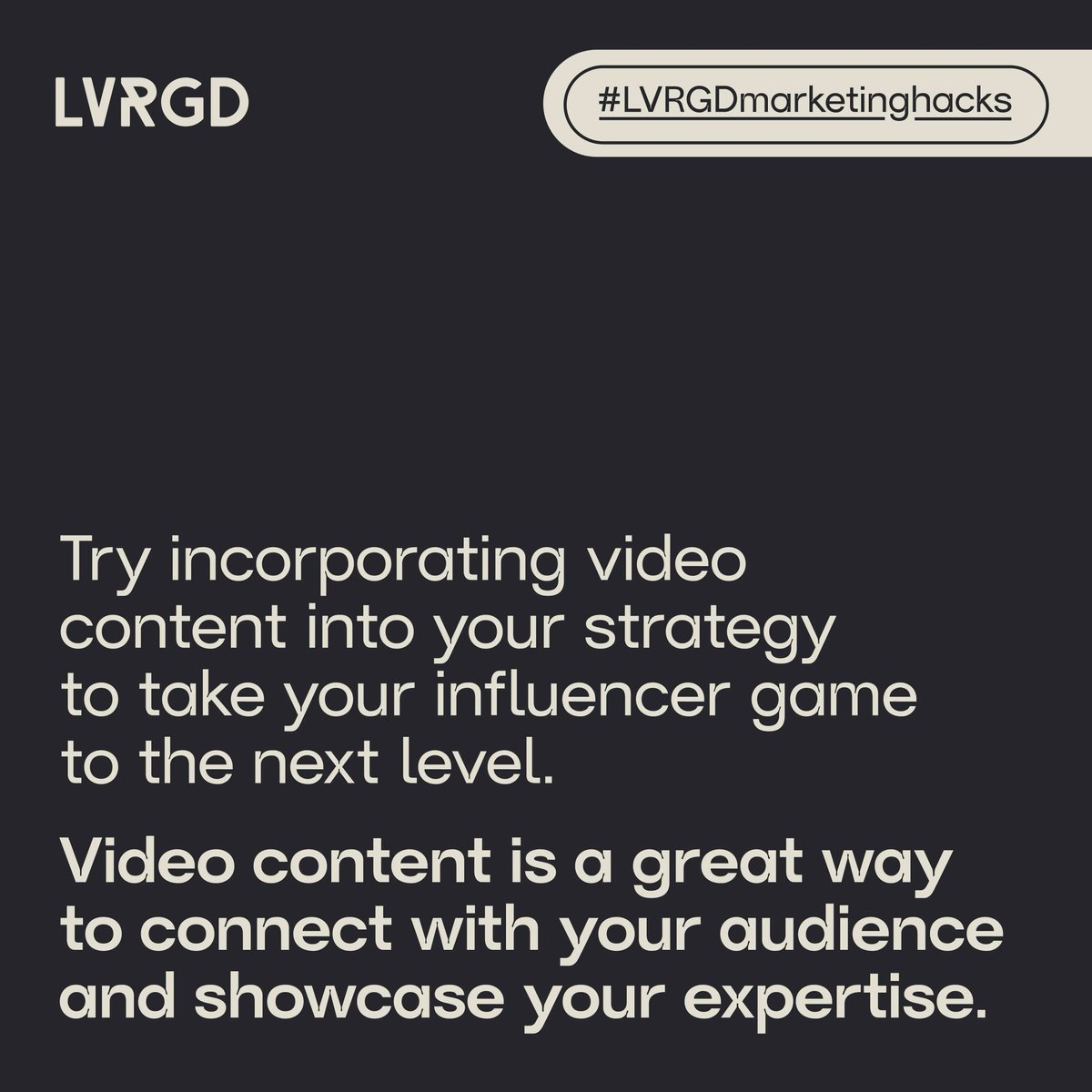 As an influencer, it's important to stay ahead of the game and constantly evolve your content strategy. One trend that is becoming increasingly popular is the use of video content. #influencertips #influencer #content