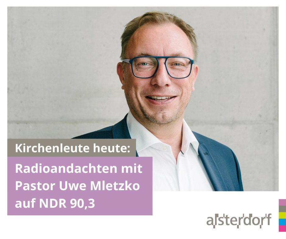 Nächste Woche ist Pastor Uwe Mletzko zu Gast bei "Kirchenleute heute" (NDR 90,3). In 3 Andachten erzählt er aus dem Arbeitsalltag und macht sich auf die Spurensuche nach Gottes Wirken &amp; menschlicher Fürsorge. 
Termine: 16.01. - 09:45 Uhr | 17.01. - 09:45 Uhr | 19.01. - 09:45 Uhr