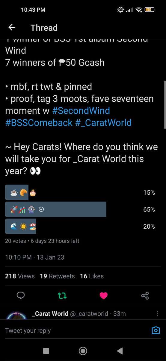 user_kwan0116's tweet photo. @_caratworld @ynaloves17 @shua032500 @jishuujiya 

#SecondWind #BSSComeback #_CaratWorld https://t.co/2LmOxjR7XG