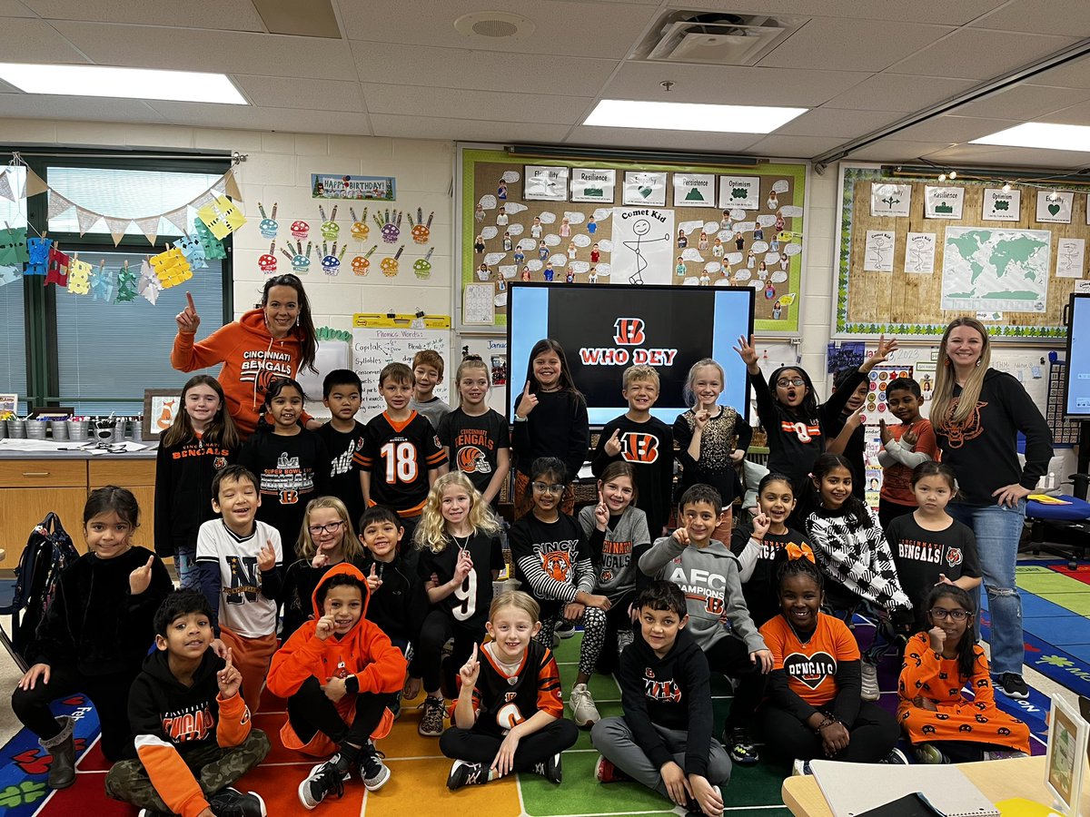 Who Dey!!  Rule the North!!  2nd graders in Mason showing our support for OUR team!!  #RULEYOURSCHOOL <a href="/Bengals/">Cincinnati Bengals</a>