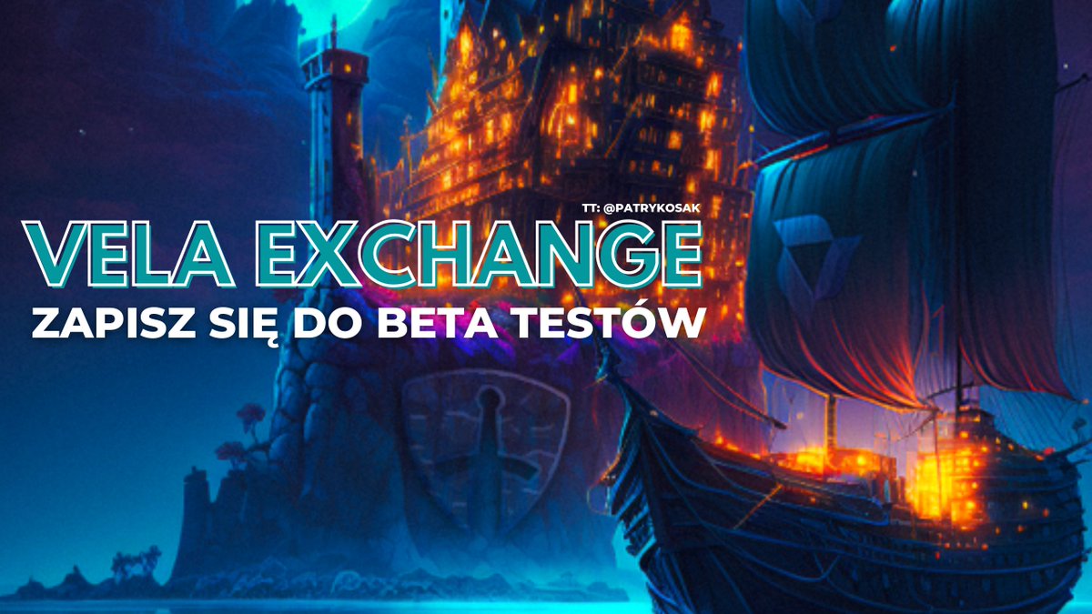 PatrykosWeb3's tweet photo. 🪂 #betatesty

Vela Exchange :
kilka dni temu uczestniczyliśmy w AMA aby otrzymać NFT a dziś dostaliśmy na nasze skrzynki link z możliwością zapisania się jako wcześni użytkownicy platformy.

Link do zapisów:
🔸https://t.co/xAgCrcajxP

retweet / like mile widziany. https://t.co/WO5gMzvozF