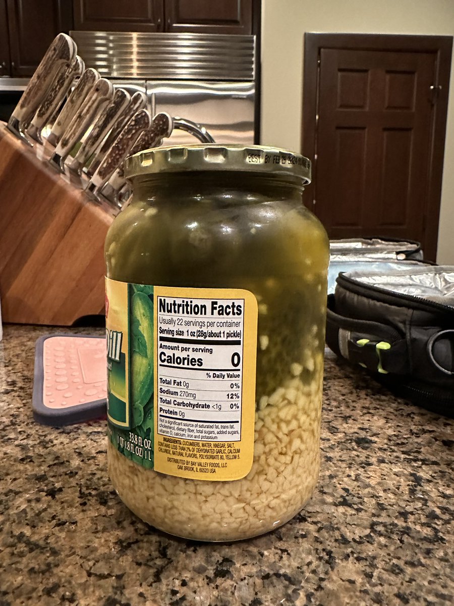 Vampires beware - I had a few pickles from THIS JAR today…