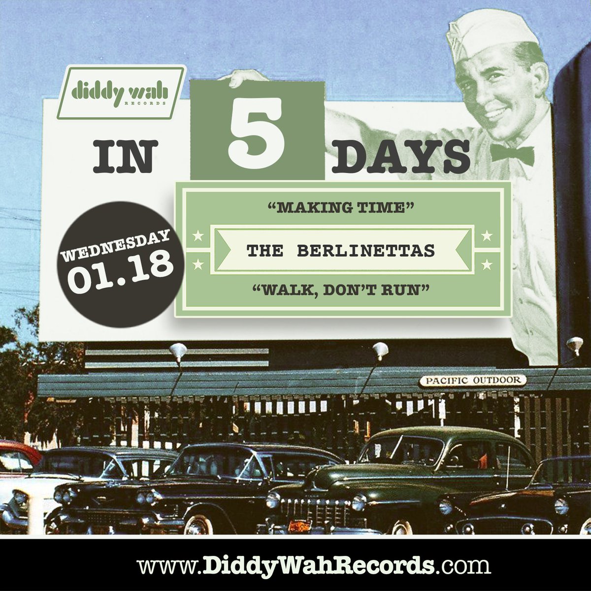 Diddy Wah Records (@diddywahrecords) on Twitter photo 5 DAYS TILL: Debut single "Making Time" / "Walk, Don't Run" from <a href="/TheBerlinettas/">The Berlinettas</a> available digitally 01.18.23 via <a href="/diddywahrecords/">Diddy Wah Records</a>
gtrs: <a href="/jeremyfetzer/">Jeremy Fetzer</a> Pat Sansone, drums: <a href="/juliandorio/">Julian Dorio</a> bass: @RenoBo
For fans of #TheCreation #TheWho #TheKinks #TheVentures #TheSonics #GarageRock 5 DAYS TILL: Debut single "Making Time" / "Walk, Don't Run" from <a href="/TheBerlinettas/">The Berlinettas</a> available digitally 01.18.23 via <a href="/diddywahrecords/">Diddy Wah Records</a>
gtrs: <a href="/jeremyfetzer/">Jeremy Fetzer</a> Pat Sansone, drums: <a href="/juliandorio/">Julian Dorio</a> bass: @RenoBo
For fans of #TheCreation #TheWho #TheKinks #TheVentures #TheSonics #GarageRock