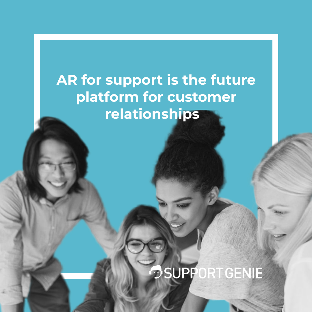 supportgenie's tweet image. #AugmentedReality empowers companies to reinvent how they engage in #customersupport. 👀

@supportgenie visual customer care platform is automated and optimized for high-quality #customerengagement. GUARANTEED!🎯

Here&apos;s how to get the deal 👉 bit.ly/3I9iJUy
#AI #AR #ML