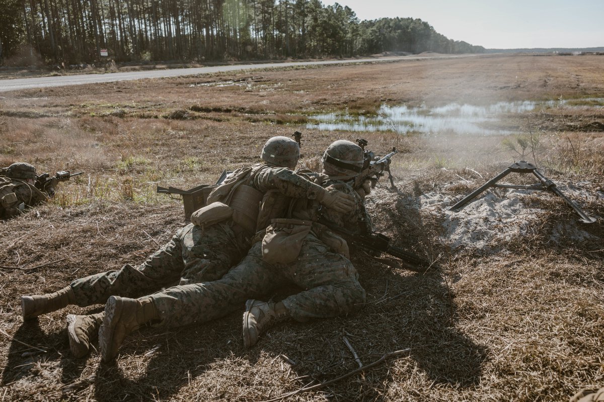 U.S. #Marines with @2dMarDiv, participate in a #range during a scout course on #camplejeune, N.C. The purpose of the course is to increase long-range weapon proficiency. (#USMC photo by Lance Cpl. Emma Gray)
#WeHaveTheWatch #HomelandDefense #MarineCombatArms #ProfessionOfArms