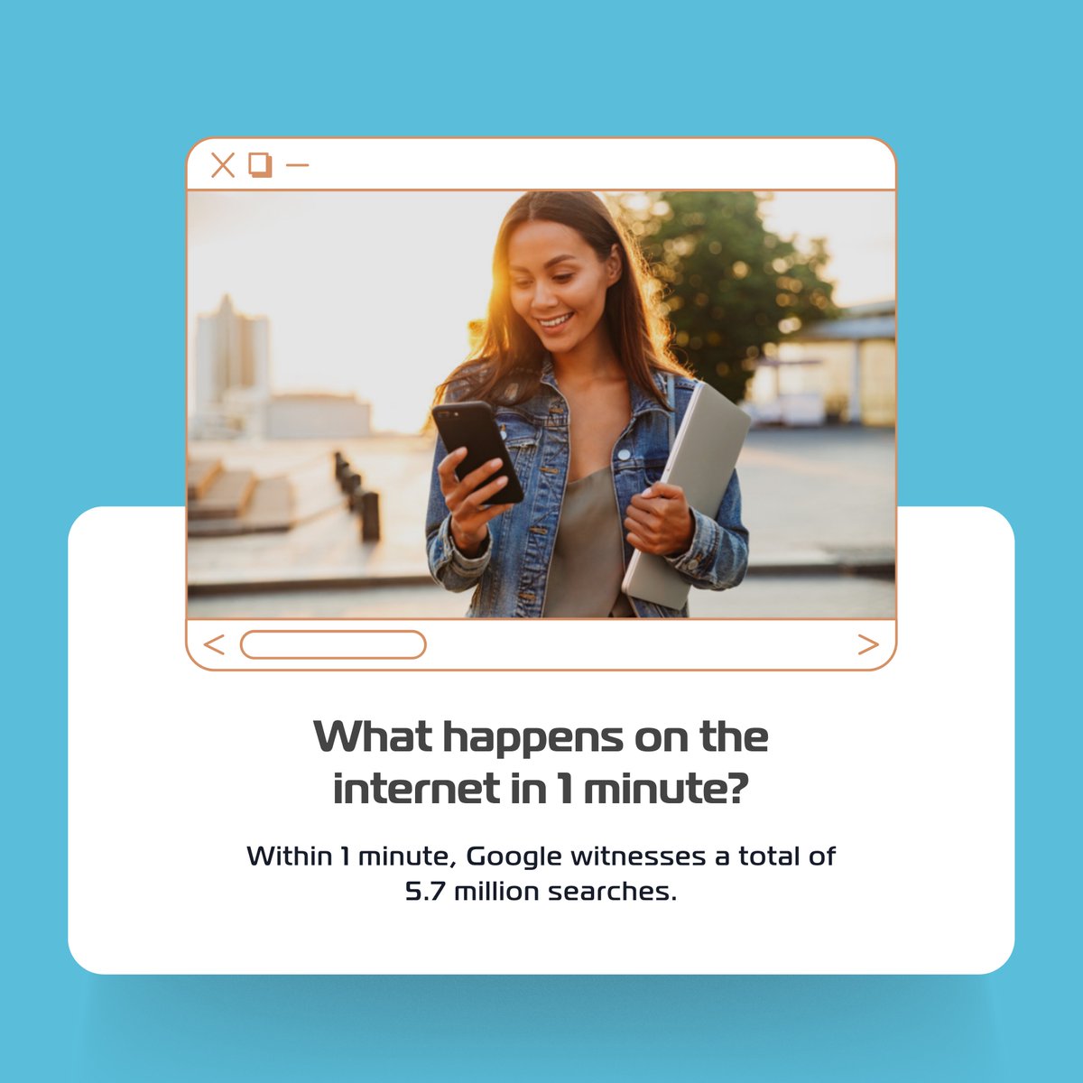 su_dijital's tweet image. What happens on the internet in 1 minute?

Within 1 minute, Google witnesses a total of 5.7 million searches.
.
1 dakika içinde internette ne olur?

1 dakika içerisinde Google toplam 5,7 milyon aramaya tanık oluyor. 

#sudigital #sudijital #internet #google #instagram #insta