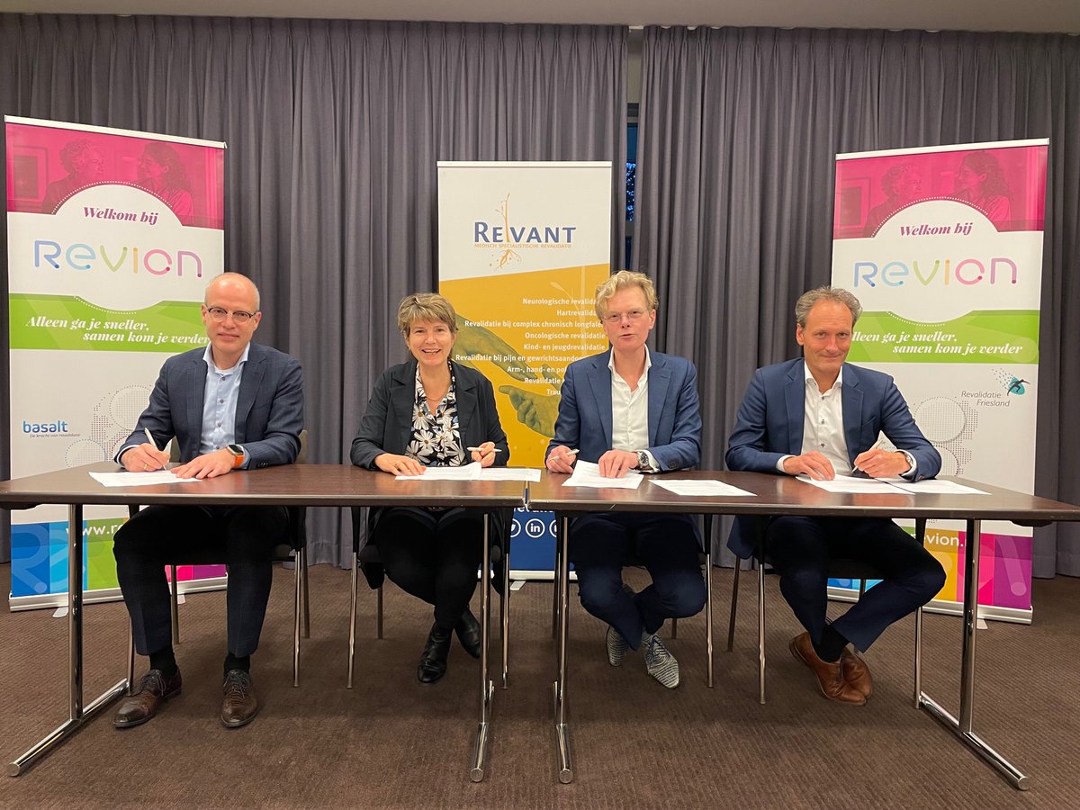 Revion (s'werking tussen Basalt, Klimmendaal en Revalidatie Friesland) tekende deze week een intentieovereenkomst met Revant. 
Met de toevoeging van Revant, dat haar werkgebied heeft in Brabant en Zeeland, heeft Revion een nog betere landelijke dekking.