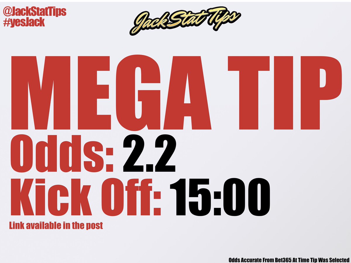 JackStatTips's tweet photo. Love the look of this single if anyone wants to jump on with us? ❤️
#BTTS #FootballTips #Tips #gamblingtwitter #doubler https://t.co/4nII4CvAVV