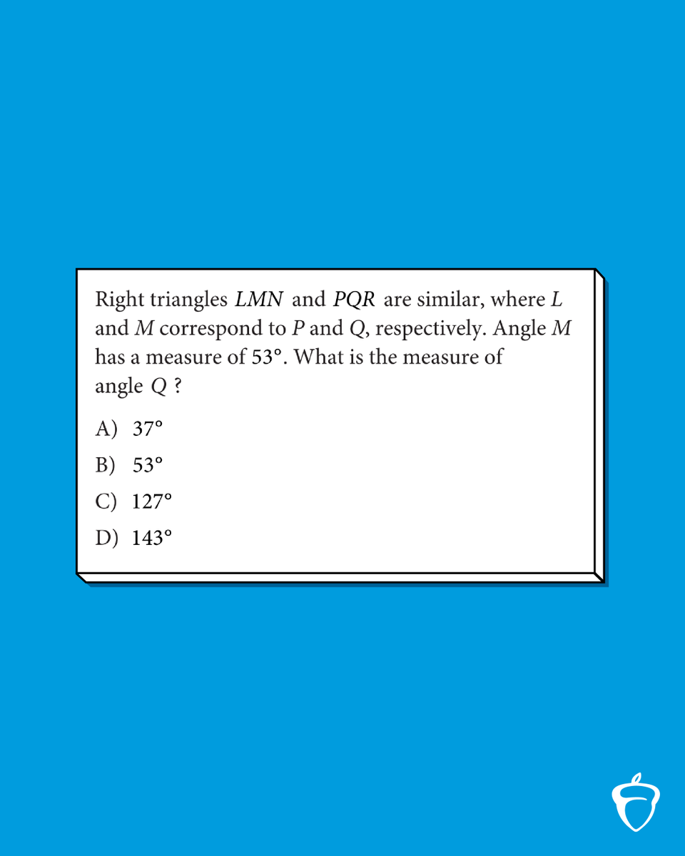 Reply with your answer to this #SATPractice question, and we'll post the right one later today!