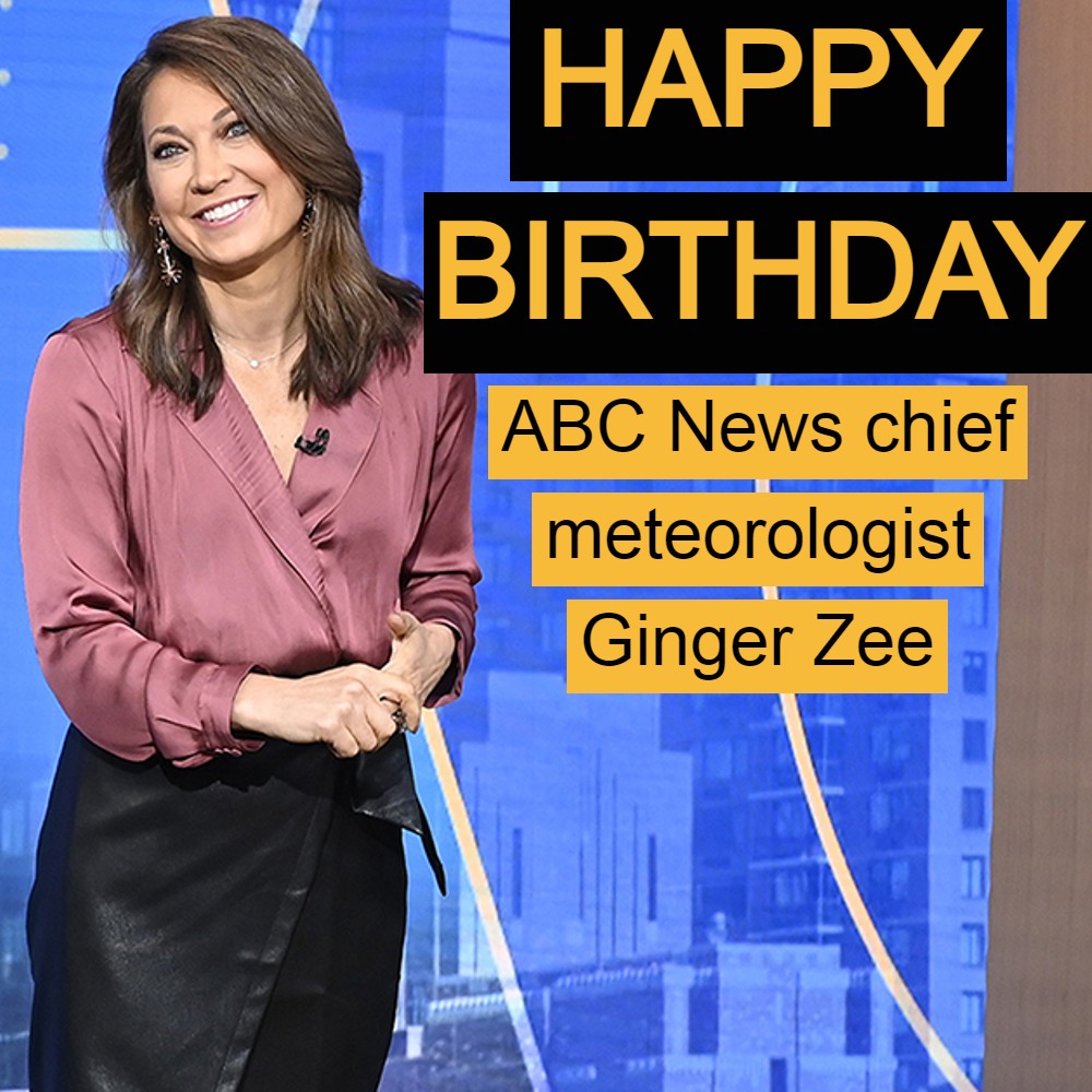  HAPPY BIRTHDAY!  News chief meteorologist turns 42 today. 