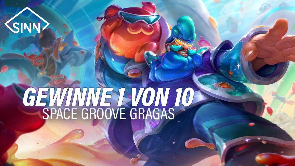 SummonersInnDE's tweet photo. Im Rahmen des #LeaguePartner Programms dürfen wir 10x Space Groove Gragas an euch verlosen.

So nehmt ihr Teil:
☑ Folgt uns
☑ Liked &amp; RT diesen Tweet
☑ Postet euer Lieblingsgetränk in die Kommentare.

Viel Glück 🍀
ESS: 17.01.2023 https://t.co/Zf1TowLyK7
