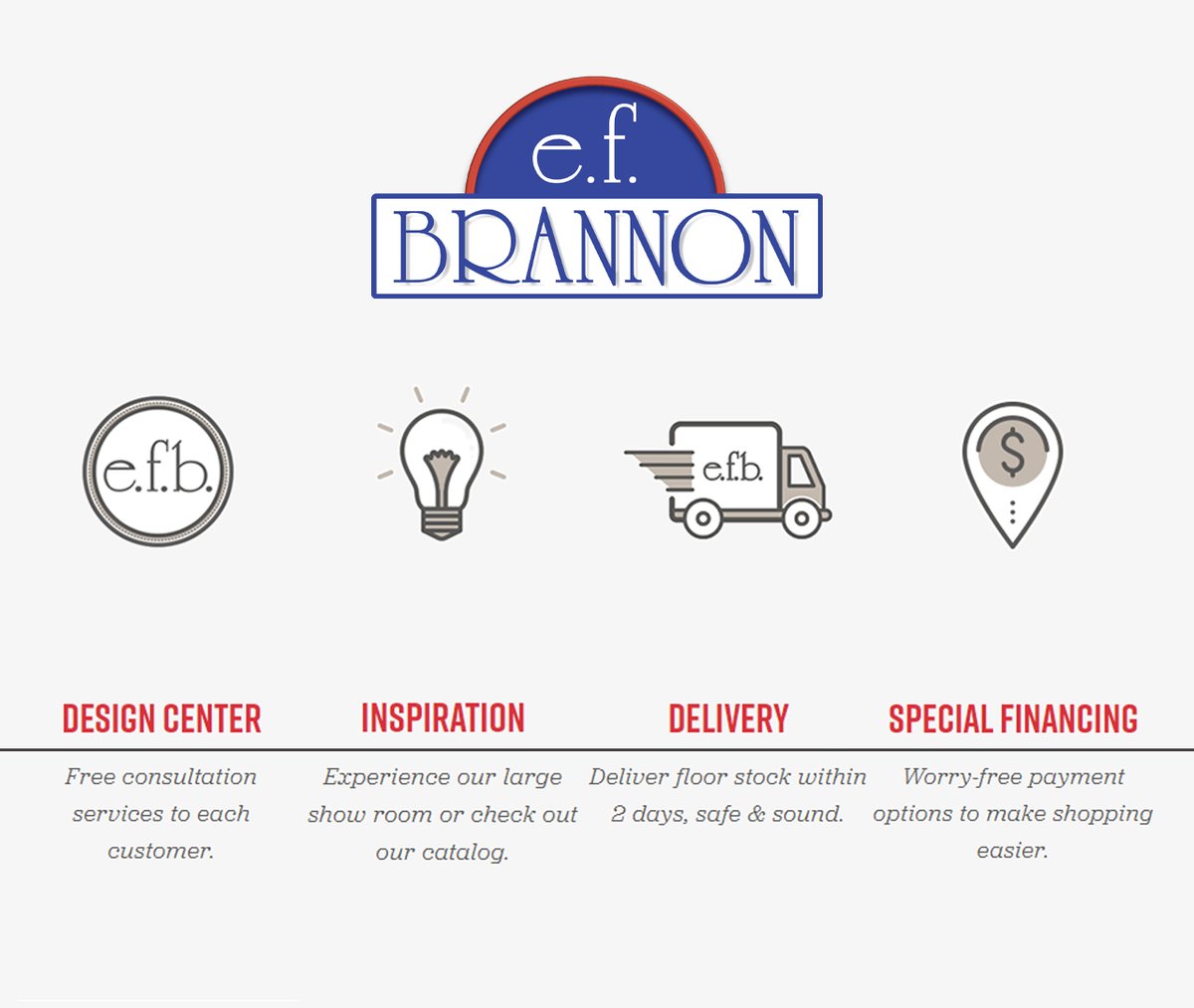 EFBrannon's tweet photo. At E.F. Brannon Furniture, we believe you deserve the very best. Nothing is more personal or important than the comfort, quality, and individuality of your home. 🛋️ 

Learn more about us! 👉 https://t.co/VPnhOOn4s7 https://t.co/Vf9TVTlHe9