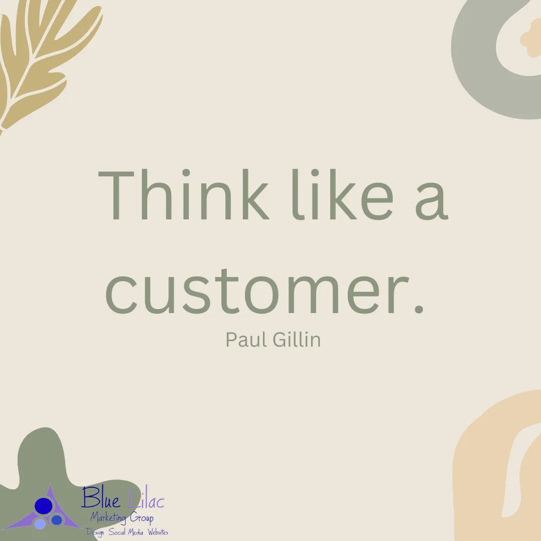 When you think like a customer, you will produce content that speaks to the customer. #bluelilacmarketing #marketingagency #marketingexperts