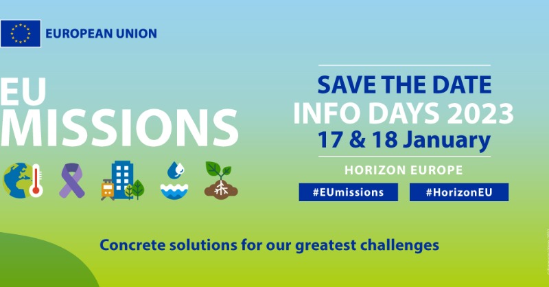 HorizonEU's tweet photo. Are you interested in helping us reach the #MissionCities' objectives?

Do not miss the #EUMissions Info Days on 17-18 January.

Join us to discover more about new funding opportunities and how you can get involved!

👇

#HorizonEU