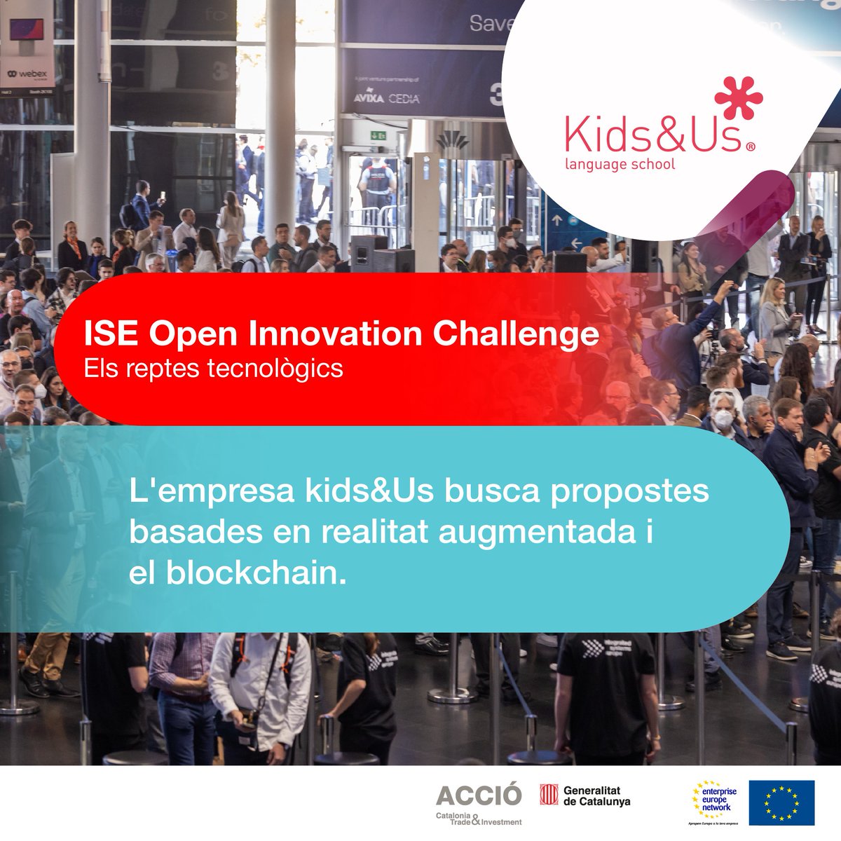 accio_cat's tweet photo. ⚡Seguim amb els reptes de les 9 empreses de l'#ISEOpenChallenge!
L'empresa @kids_us busca propostes basades en realitat #augmentada i el #blockchain.
Descobreix-los tots i proposa les teves solucions!👇
https://t.co/HYmPMNUTHY
#EENCanHelp @eencat @Startups_Cat https://t.co/6qStdEG9G2