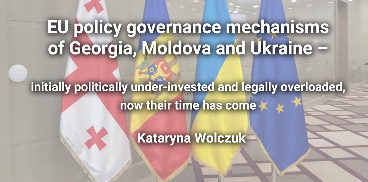 3dcftas_CEPS's tweet photo. How effective are governance mechanisms created by #Georgia, #Moldova, and #Ukraine to implement the #AssociationAgreements? 

Will the #EU candidate status bring quality changes to interinstitutional coordination? 

Read in the paper by Kataryna Wolzcuk👇https://t.co/lgnc71dSYZ https://t.co/y9a7C6gNig