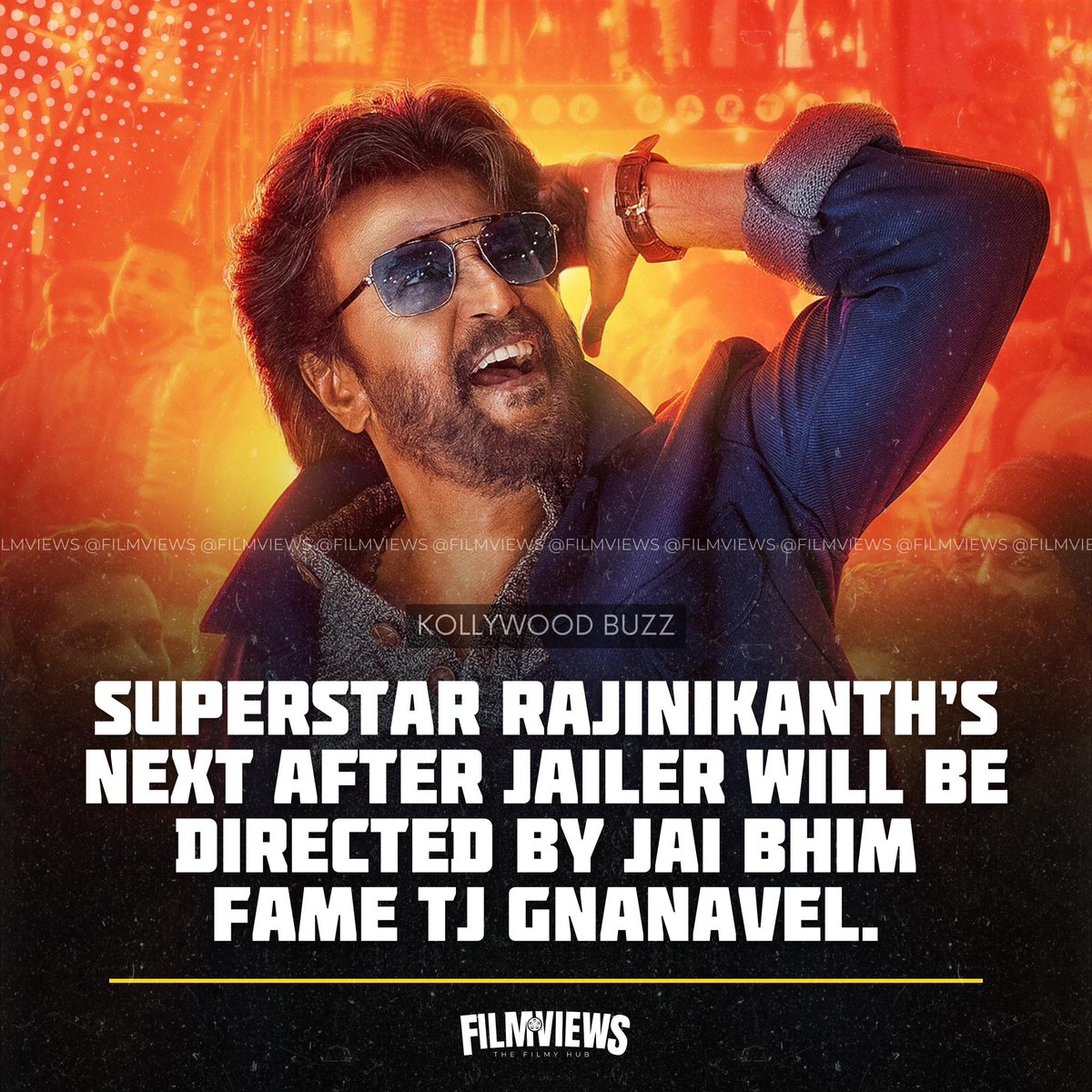 FilmViews_MY's tweet photo. #Superstar @rajinikanth’s next after #Jailer will be directed by #JaiBhim fame #TJGnanavel. Producing by @LycaProductions 

#FilmViews https://t.co/WXvuDlogN8
