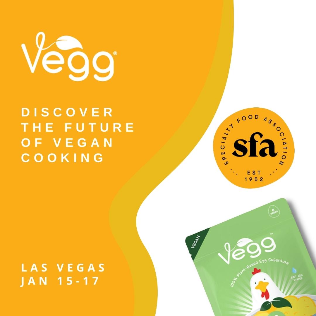 TheVegg's tweet photo. We’ll be exhibiting at the Winter Fancy Food Show. Discover the future of vegan cooking with our 100% plant-based egg replacer. All natural and certified kosher, our egg substitute actually tastes like egg.

Winter #FancyFoodShow 
Jan 15-17 
Las Vegas Convention Center

#TheVegg https://t.co/I1V7ewVVPP