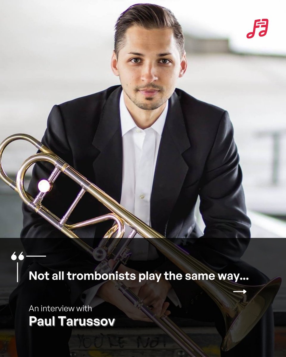 giglinked's tweet photo. Trombonist Paul Tarussov shares his unique path to music and his mission to be versatile and explore different genres and styles. From self-taught to studying at Juilliard, he's now delving deeper into the specific mechanics of trombone playing through research. #trombone #jazz https://t.co/LVDysvKwmx