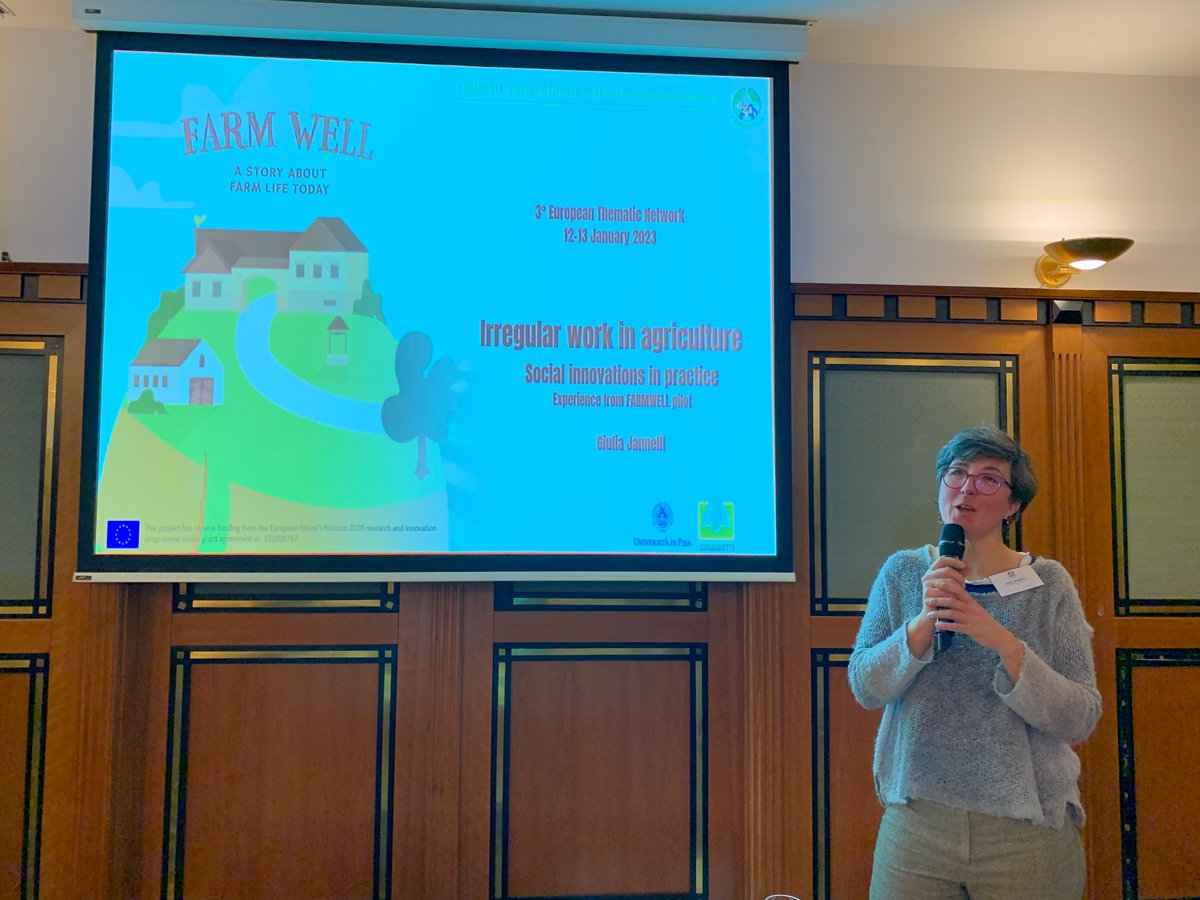 rita_gentili's tweet photo. Gli imprenditori @coldiretti al workshop sul lavoro irregolare in agricoltura e la condizionalità sociale nella nuova #PAC al meeting di 
@FARMWELL_H2020
 organizzato da 
@PagePisa e @coldiretti https://t.co/PiL6BEXRqC