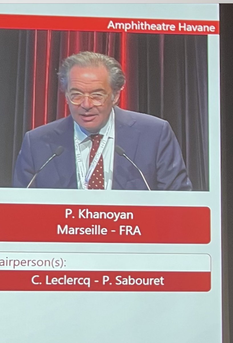 #JESFC23 symposium joint SFC CNCF sur l’IC avec Nicolas Girerd de Xavier Waintraub Francois Dievart. et Patrick Khanoyan sous la modération de Christophe Leclerc et Pierre Sabouret. ⁦<a href="/CNCFCardio/">CNCFCardio</a>⁩
