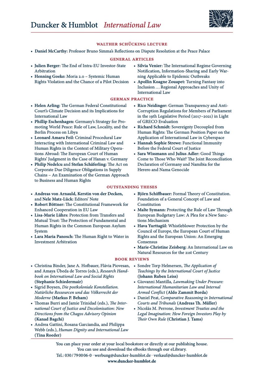 German Yearbook of International Law tweet media
