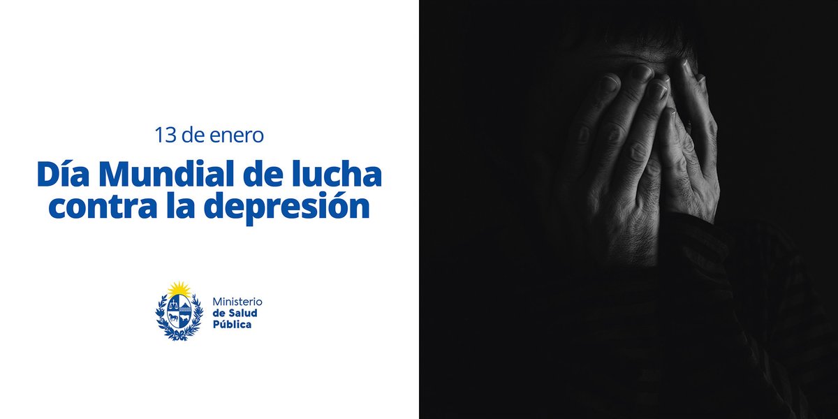 MSPUruguay's tweet photo. Hoy se conmemora el "Día mundial de lucha contra la depresión" con el objetivo de sensibilizar y concientizar sobre esta patología vinculada a la salud mental que afecta aproximadamente a 280 millones de personas en el mundo.

➡️ https://t.co/oyGv9Djk1M https://t.co/sgElQvkJcO