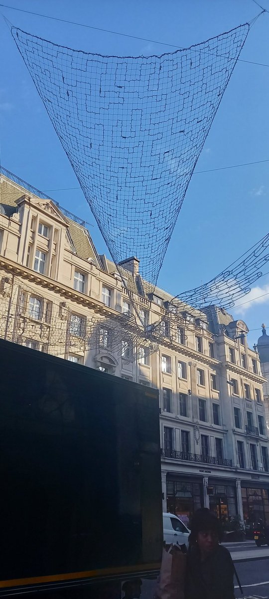 #Christmas lights out of season look like massive #cobwebs . #christmaslights #london #PiccadillyLights