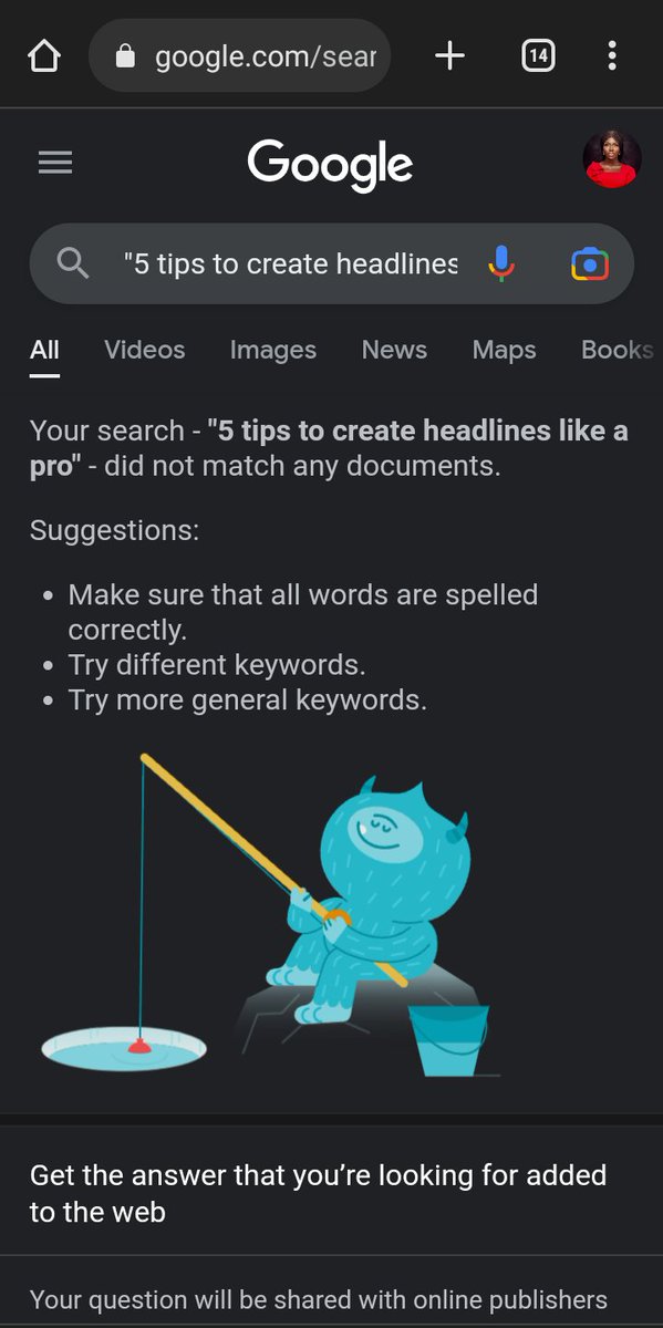 Run a quick Google search on your  headline, and enclose it in inverted commas ('')

Example:
'5 tips to create headlines like a pro'

The result below shows that the headline has never been used before.

So, you are good to go 😁😁😁

#WritingCommunity #TechTrends2023