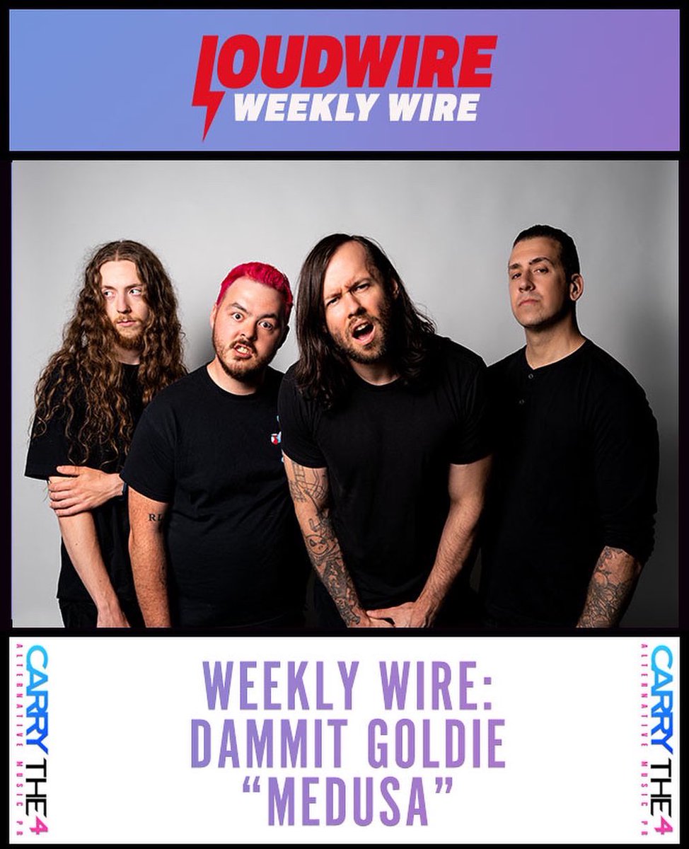 New singles from Ontario rockers <a href="/Dammitgoldie/">Dammit Goldie</a> &amp; indie/emo act <a href="/frightfulplaces/">Frightful Places</a> have been included on <a href="/Loudwire/">Loudwire</a>’s 50 Best Songs of the Week.

Listen to “Medusa” and “Stuck” alongside some of rock’s leading names on the 🔥 Weekly Wire playlist.

spoti.fi/3WdZZZo