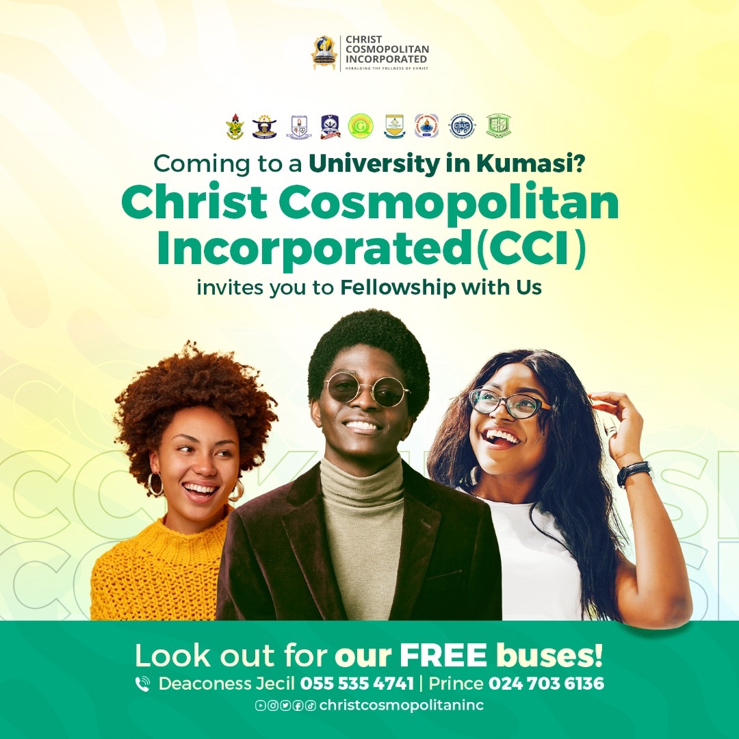 ChristCosmoInc's tweet photo. A HOME AWAY IN UNI! 🏫🎓

Congratulations as you start your tertiary education journey!
You may be miles away from home but in CCI you’ll feel at home in Uni!
Join our fellowship of love &amp; light!
Give us a call and join any of our free buses to church!
We can’t wait to see you! https://t.co/YQs65AiHoA