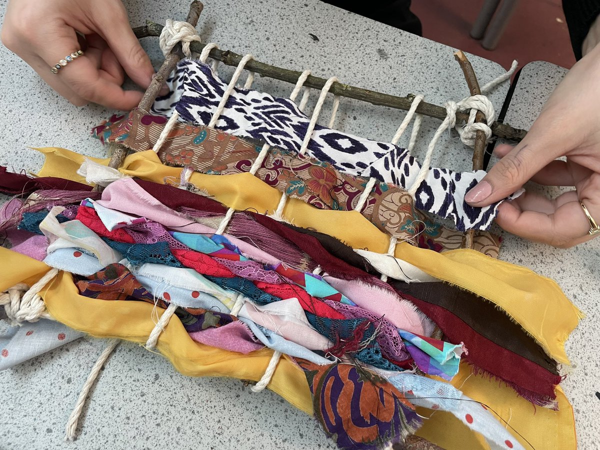 We have had a good afternoon finding sticks, creating looms and weaving in our textiles lesson <a href="/art_kba/">KBA Art Department</a> <a href="/KBuccleuchA/">KBA</a>