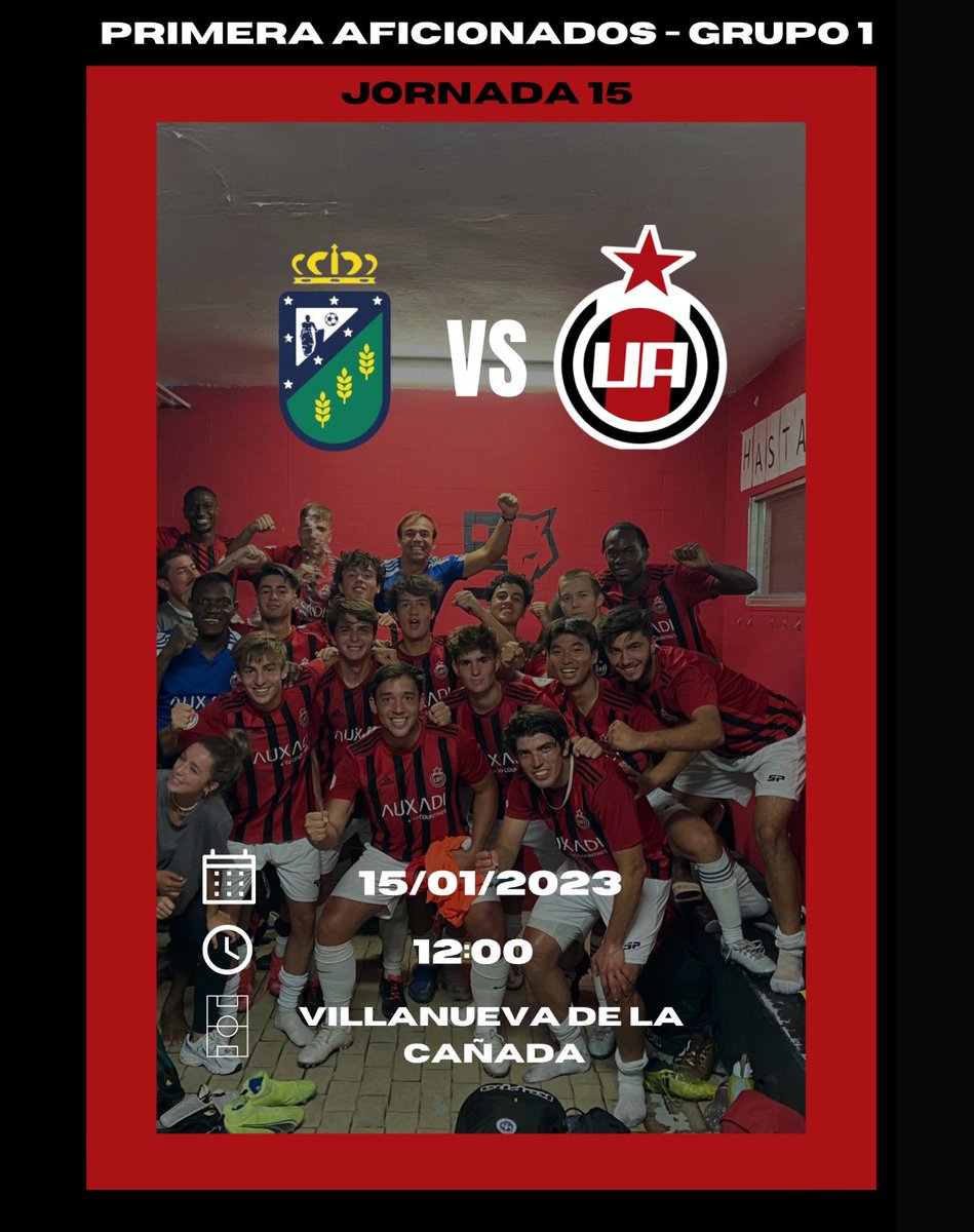 UnionAdarve's tweet photo. 🍀 Nuestro filial se desplaza a Villanueva de la Cañada en busca de seguir sumando ✨ La tendencia está cambiando y queremos aprovecharlo 🐺 ¡Disfrutar y competir son todo lo que necesitamos para ganar! ❤️🖤 #ForzaAdarve https://t.co/gyG4hLBHMK