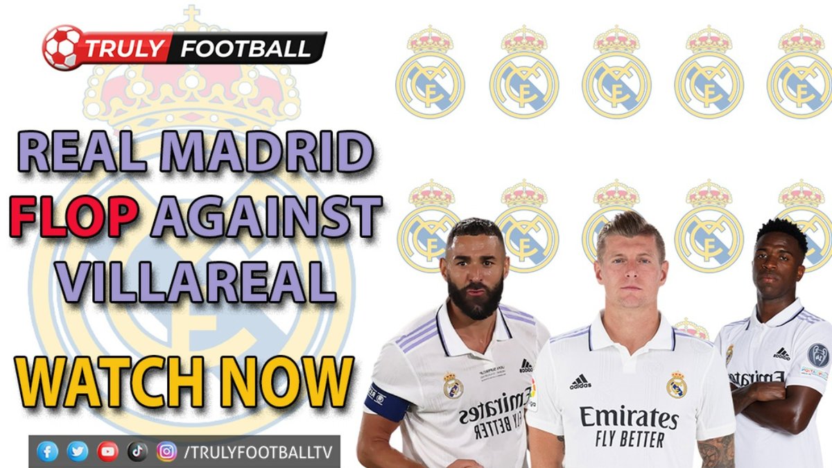 TrulyFootballTV's tweet photo. Real Madrid FLOP against Villareal | Tactical DISASTER | 3 Points behind #Barcelona | #LaLiga 

Watch on YouTube 👉 https://t.co/GmZs4R7gM7

#LaLigaSantander #RealMadrid #villarrealrealmadrid #TrulyFootball #Benzema #Vini https://t.co/aM9kUfWM33
