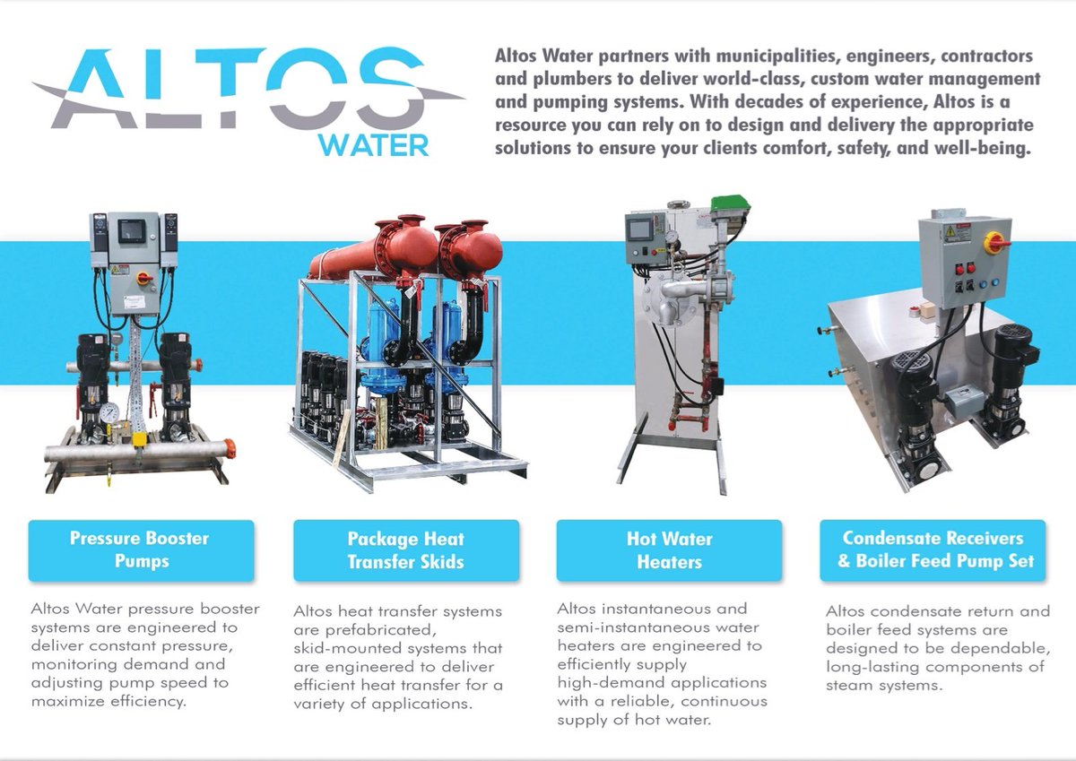 Discover the #CustomWaterManagement and #PumpingSystems offered by Altos Water.
Download our flyer and more on our website:
 ecs.page.link/BfmHA