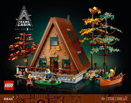 Bricksandmore1's tweet photo. New #lego A-Frame Cabin has just been announced! What are your thoughts?! RRP is £159.99/€179.99/$179.99 due to be released on 1st Feb! #ideas #LegoIdeas https://t.co/bisa4jCVVq