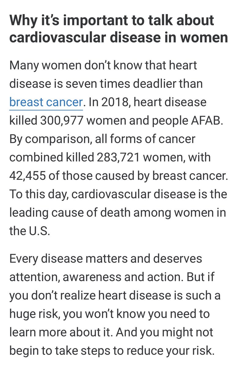 Sadly, cardiovascular disease has long been, and remains, the major killer of women and often goes undiagnosed until it is too late.